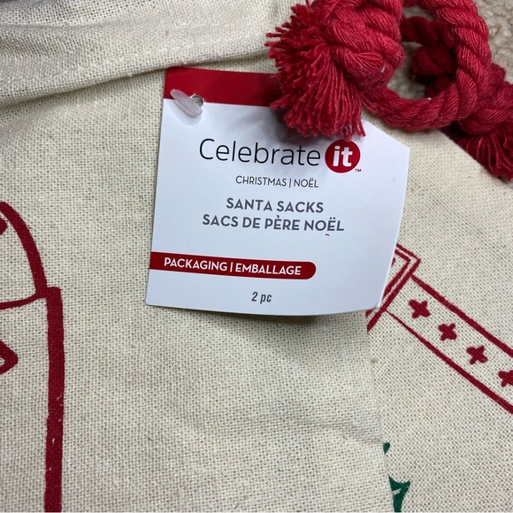 Pack of 2 Canvas Christmas Gift Bags - Picture 7 of 7